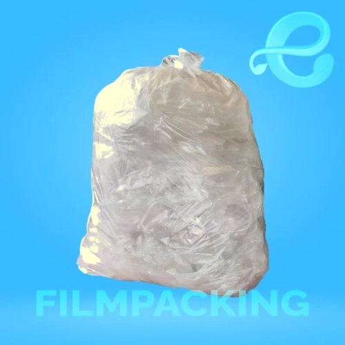 Bolsas de Basura Transparente Caramelo 110x120x40 / Fuelle 20cm