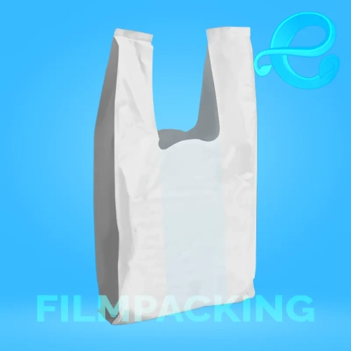 Bolsa Camiseta Blanca 60x70x25 / Fuelle 11cm