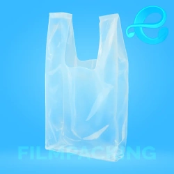 Bolsa Camiseta PEBD Transparente 60x70x70 / Fuelle 11cm