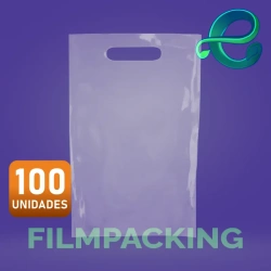 Bolsas Para Hielo 22x35x80 con manilla troquel