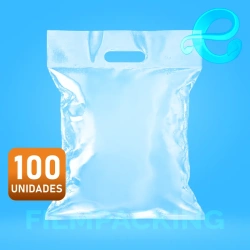 Bolsas Para Hielo 35x35x80 con manilla Troquel